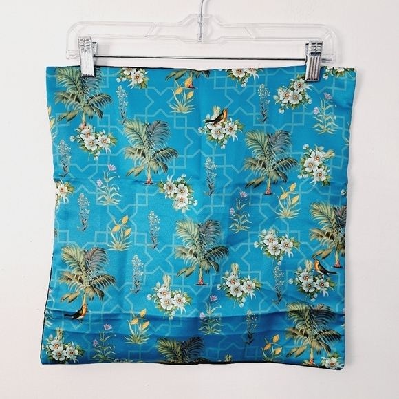 India Circus by Krsnaa Menta Set Of 2 Satin Almond Blossom Garden Pillow Sham - Picture 6 of 6